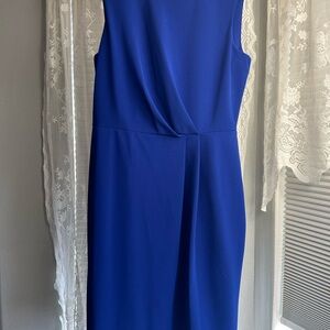 Elegant Blue Sleeveless Dress